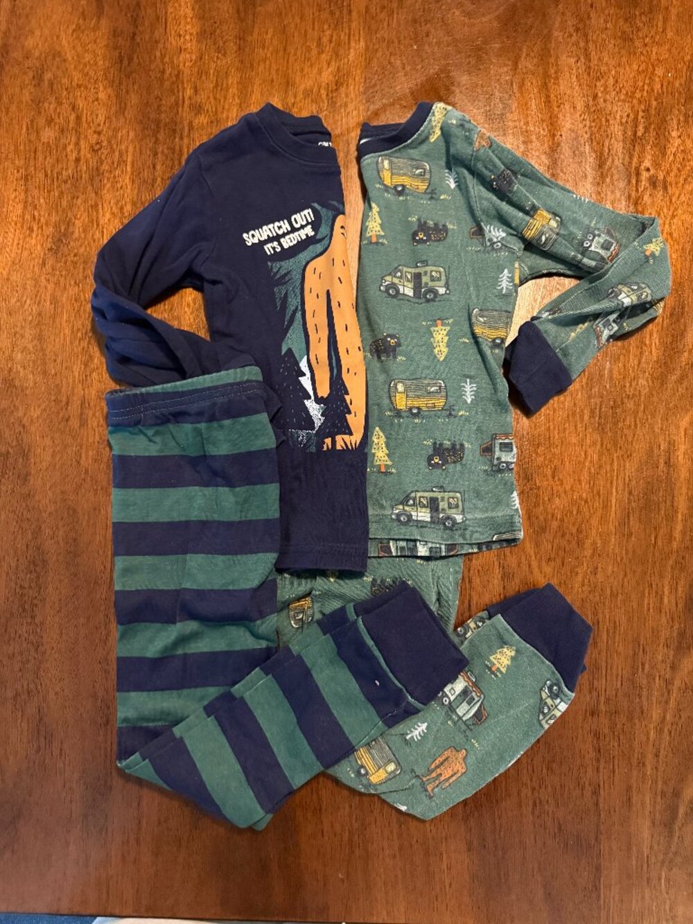 4T Camping Yeti Pajama Set